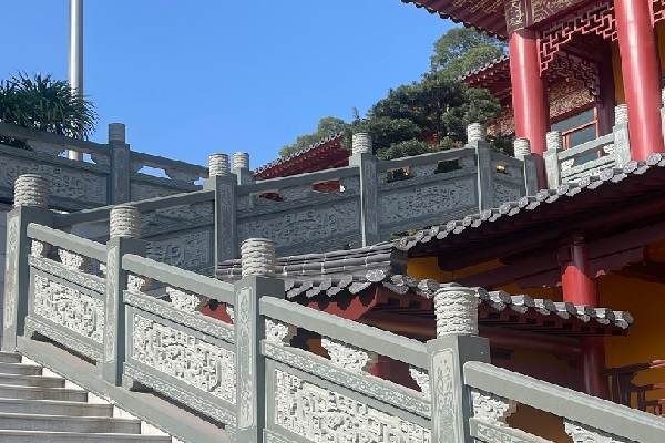 大连仿古线雕栏杆 案例三